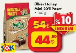 ÜLKER HALLEY MİNİ 20'Lİ POŞET 200 G